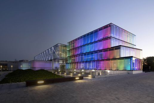 Aanleg van het SSE7-gebouw op de site van Comarch Group in Krakau 